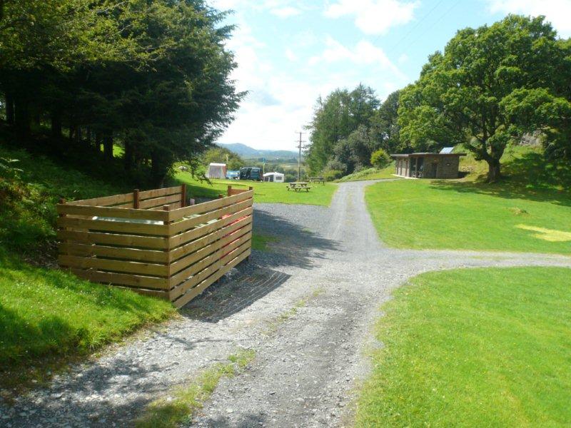 Gwerniago farm campsite in the Dyfi Valley